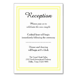 Dubbele zachte gele trim - Opvangkaart Kaart