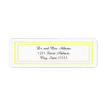 Dubbele Zachte Gele Versiering - het Etiket van he