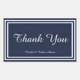 Dubbele zeemacht - Sticker rechthoek