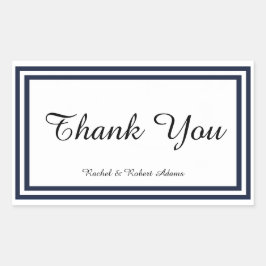 Dubbele zeemacht - Sticker rechthoek