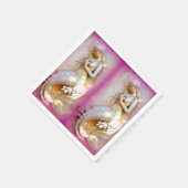 dubbele zeemeerminnen lavendelpapierservetten servet (Hoek)