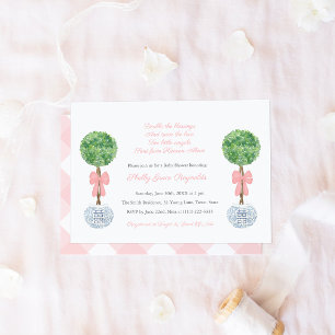 Dubbele Zegen Tweeling Meisjes Klasse Baby Shower Kaart