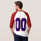 DUBBELE ZERO BLUE EN RED T-SHIRT (Achterkant volledig)