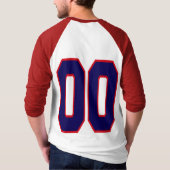 DUBBELE ZERO BLUE EN RED T-SHIRT (Achterkant)