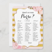 Dubbele Zijde - 2 Bruidsfeest Spellen Tas | Wensen Kaart (Voorkant)