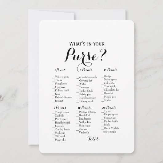 Dubbele Zijkant - 2 Bruidsdouche Spellen Tas | Wen Kaart (Voorkant)