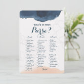 Dubbele zijkant - 2 Vrijgezellenfeest games paars  Kaart (Staand voorkant)