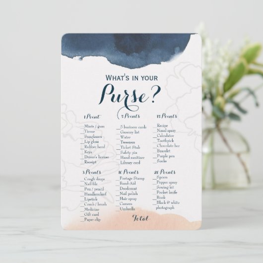 Dubbele zijkant - 2 Vrijgezellenfeest games paars  Kaart (Staand voorkant)