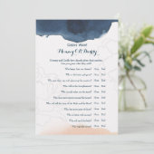 Dubbele zijkant - Baby shower games spelen wens |  Kaart (Staand voorkant)