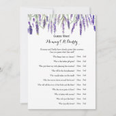 Dubbele zijkant - Baby shower games spelen wens |  Kaart (Voorkant)