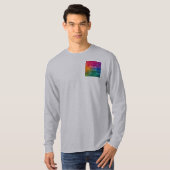 Dubbele zijkant uploaden Voeg Mannen Logo Design S T-shirt (Voorkant volledig)