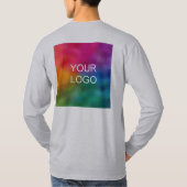 Dubbele zijkant uploaden Voeg Mannen Logo Design S T-shirt (Achterkant)