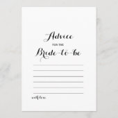 Dubbele zijkant - Vrijgezellenfeest games hoe oud  Advieskaart (Achterkant)