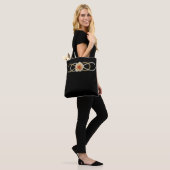 Dubbele zilverzilverROOS Tote Bag (Op model)