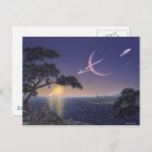 Dubbele zonsondergang briefkaart (Voorkant / Achterkant)