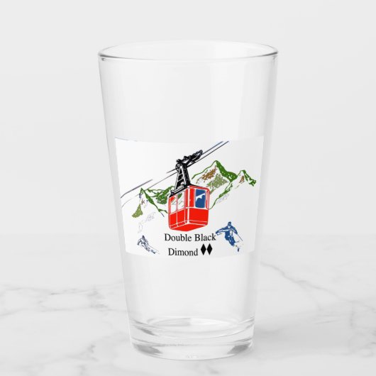 Dubbele Zwarte Diamanten Skipint Glas (Voorkant)