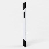 Dubbele zwarte en witte minimale kerstbomen Case-Mate iPhone case (Achterkant/rechts)