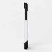 Dubbele zwarte en witte minimale kerstbomen Case-Mate iPhone case (Achterkant/links)