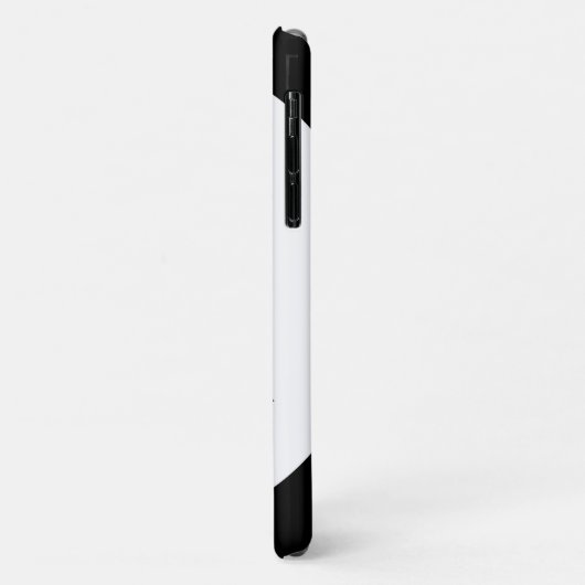 Dubbele zwarte en witte minimale kerstbomen Case-Mate iPhone case (Achterkant/links)