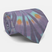 Dubbele zwarte stropdas Dye Swirls stropdas (Opgerold)