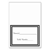 Dubbele zwarte versiering - Escort Kaart (Voorkant)