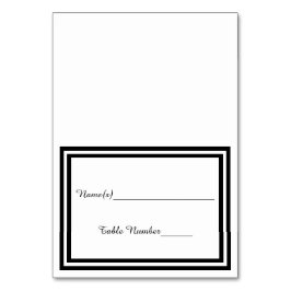 Dubbele zwarte versiering - Escort Kaart