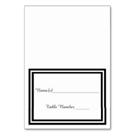 Dubbele zwarte versiering - Escort Kaart