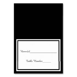 Dubbele zwarte versiering - Escort Kaart