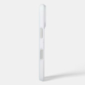 Dubbele Zwarte Witte Bloemen Monogram Aangepaste N Case-Mate iPhone Case (Achterkant / Rechts)