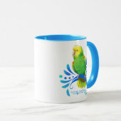 Dubbelgele Amazon Parrot met kop (Voorkant rechts)