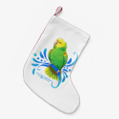 Dubbelgele Amazon Parrot met kop Kleine Kerstsok (Voorkant (Hangend))