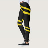 Dubbelgele lijnen ontworpen Leggings (Links)