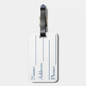 Dubbelgeluk bruiloft bagagelabel (Achterkant verticaal)