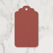 Dubbelgeluk bruiloft cadeaulabels (Achterkant)