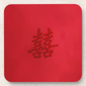 Dubbelgeluk bruiloft drankjes onderzetter (Voorkant)