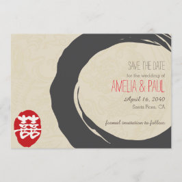 Dubbelgeluk Chinees huwelijk - bespaar de datum Save The Date