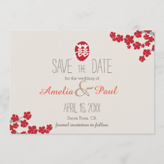 Dubbelgeluk Chinees huwelijk - bespaar de datum Save The Date