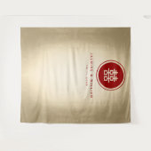 Dubbelgeluk Chinese bruiloft foto achtergrond Wandkleed (Voorkant (horizontaal))