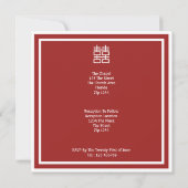 Dubbelgeluk Chinese bruiloft Kaart (Achterkant)