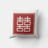 Dubbelgeluk Chinese bruiloft Kussen (Achterkant)