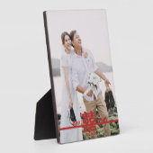 Dubbelgeluk Chinese bruiloft Persoonlijke foto Fotoplaat (Zijkant)