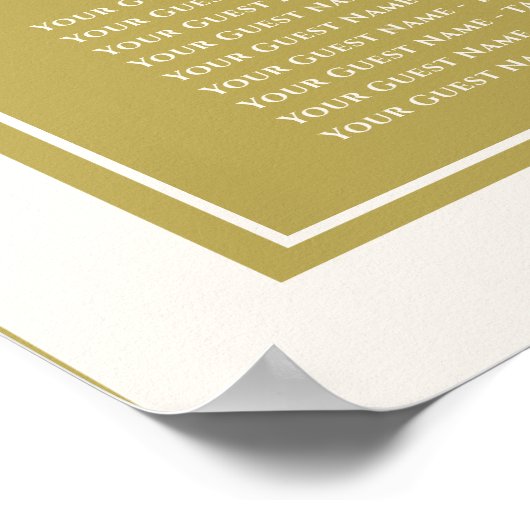 Dubbelgeluk Chinese bruiloft Poster (Hoek)