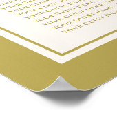 Dubbelgeluk Chinese bruiloft Poster (Hoek)