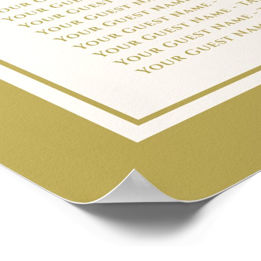 Dubbelgeluk Chinese bruiloft Poster (Hoek)