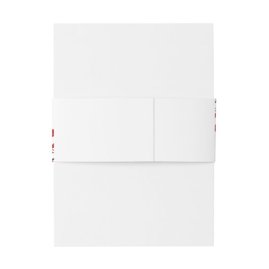 Dubbelgeluk Elegant Chinees huwelijk Uitnodigingen Wikkel (Achterkant Voorbeeld)