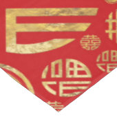 Dubbelgeluk en patroon van Chinese munten Tafelkleed (Gekanteld)