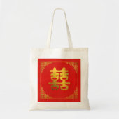 Dubbelgeluk Feng Shui-symbool Tote Bag (Voorkant)