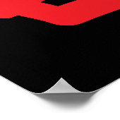 Dubbelgeluk in rood Poster (Hoek)