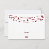 Dubbelgeluk Lantaarns Bieden RSVP-kaarten RSVP Kaartje (Achterkant)