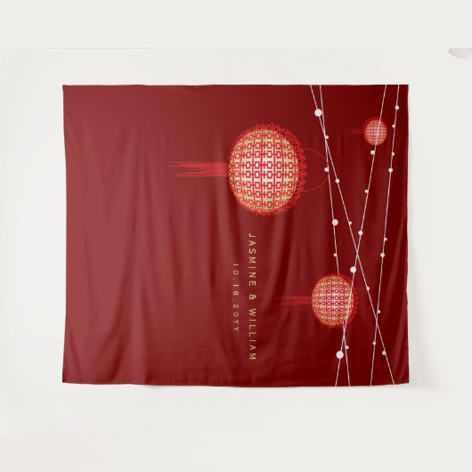 Dubbelgeluk Lantaarns Bindfoto achtergrond Wandkleed (Voorkant (horizontaal))